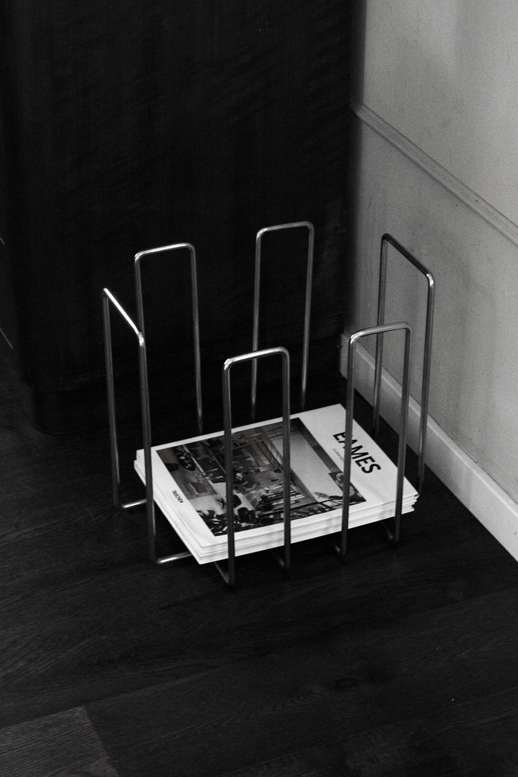 Vintage Wired Magazine Rack, 1970's, vintage draadstalen tijdschriftenrek jaren 70